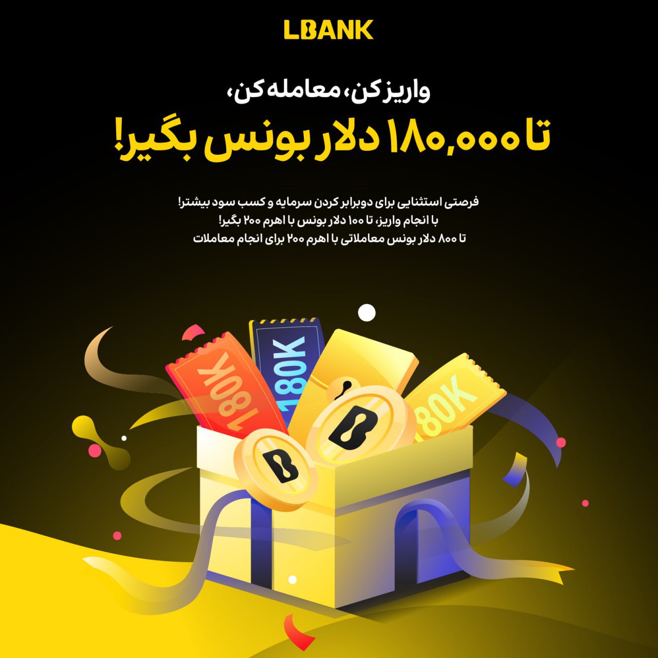 جشنواره بزرگ کارناوال صرافی LBank برای کاربران ال بانک ایران